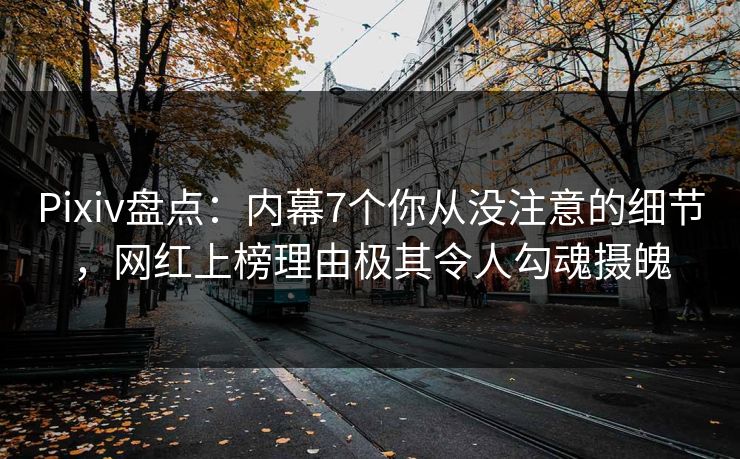Pixiv盘点：内幕7个你从没注意的细节，网红上榜理由极其令人勾魂摄魄