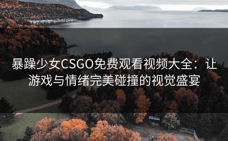 暴躁少女CSGO免费观看视频大全：让游戏与情绪完美碰撞的视觉盛宴